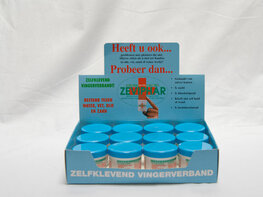 Zeviphar zelfklevend vingerverband 2,5 m x 4 cm, blauw (set van 12) Zeviphar zelfklevend vingerverband 2,5 m x 4 cm, blauw (set van 12)